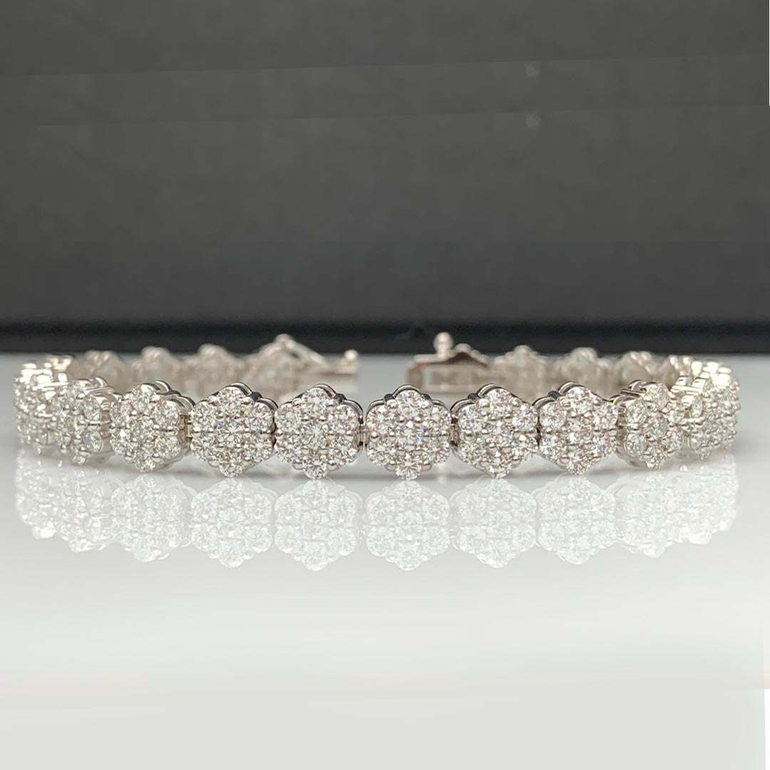 BRAZALETE FLOWER DIAMOND GROWN 8.2 CT