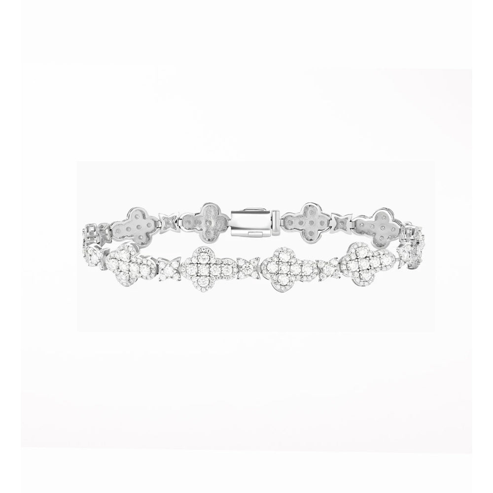 BRAZALETE CROSS STARS CON DIAMANTES LAB GROWN 6 CT